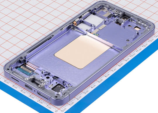 Oled Asamblare Cu Ramă Samsung Galaxy S24 5g Versiune US și Internațională Service Pack Violet Cobalt