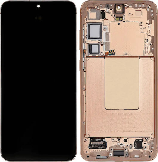 OLED Асембли Рамка Samsung Galaxy S24 Plus 5g US & International Version Aftermarket Plus Пясъчно Оранжев