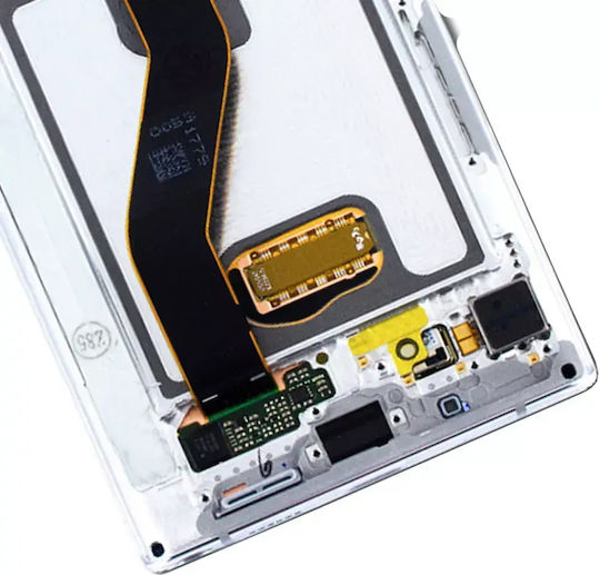 Oled Assembly Frame Samsung Galaxy Note 10 Service Pack Aura White