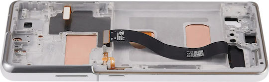 Lcd Assembly Frame Without Fingerprint Sensor Samsung Galaxy S21 Ultra Us & International Aftermarket Incell Phantom Silver
