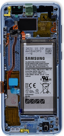 OLED Ersatzbildschirm Rahmen Samsung Galaxy S8 Service Pack Korallenblau