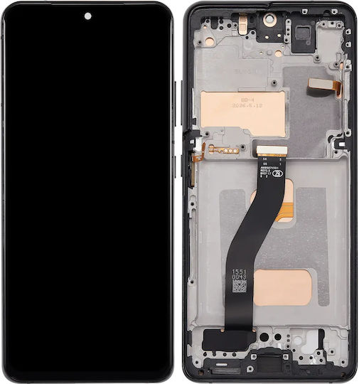 Lcd Assembly Frame Without Fingerprint Sensor Samsung Galaxy S21 Ultra Us & International Aftermarket Incell Phantom Black