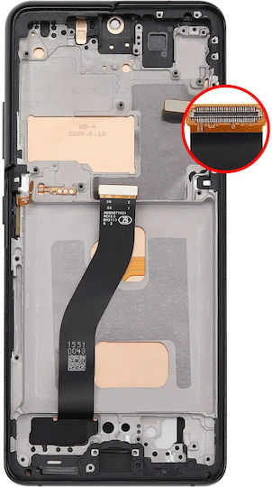 Lcd Assembly Frame Without Fingerprint Sensor Samsung Galaxy S21 Ultra Us & International Aftermarket Incell Phantom Black