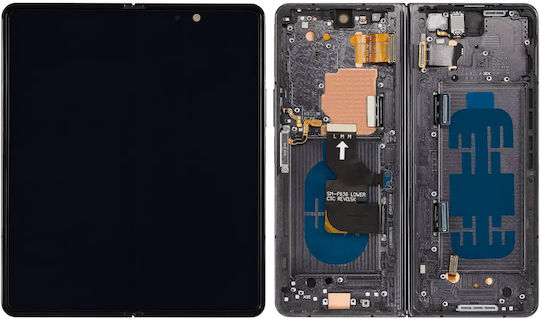 Inner Oled Assembly Frame Samsung Galaxy Z Fold 4 5g Us & International Blemish Grade D Phantom Black