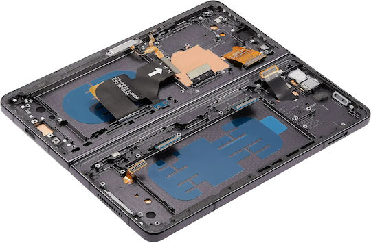 Inner Oled Assembly Frame Samsung Galaxy Z Fold 4 5g Us & International Blemish Grade D Phantom Black