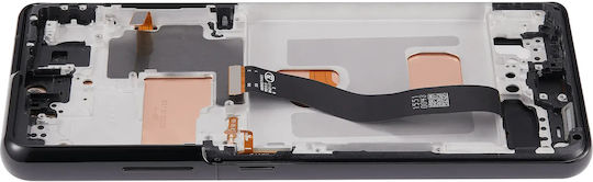 Lcd Assembly Frame Without Fingerprint Sensor Samsung Galaxy S21 Ultra Us & International Aftermarket Incell Phantom Black