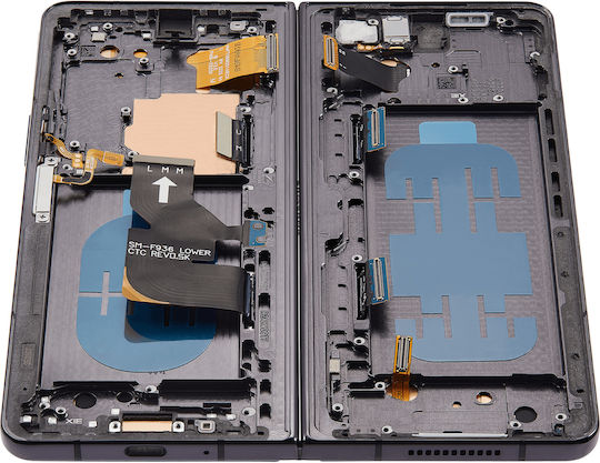 Inner Oled Assembly Frame Samsung Galaxy Z Fold 4 5g Us & International Blemish Grade D Phantom Black