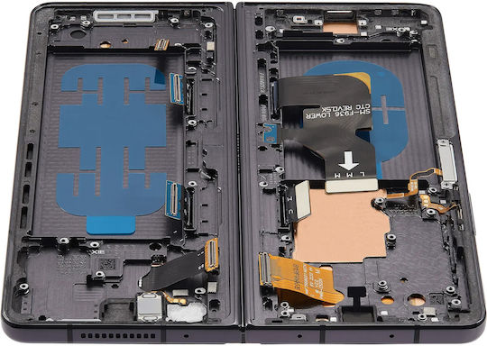 Inner Oled Assembly Frame Samsung Galaxy Z Fold 4 5g Us & International Blemish Grade D Phantom Black