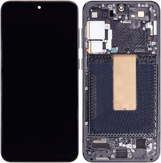 Oled Assembly Frame Samsung Galaxy S23 Plus Us & International Aftermarket Plus Phantom Black