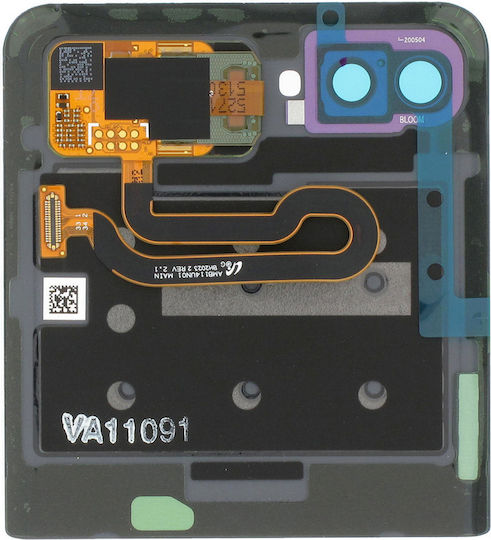 Външен OLED дисплей с рамка Samsung Galaxy Z Flip 4G F700 Z Flip 5G F707 Service Pack Огледално Лилав