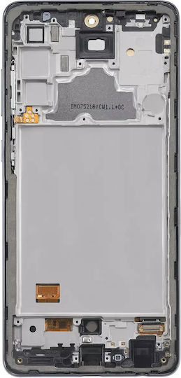 Oled Asamblare cu ramă Samsung Galaxy A72 A725 2021 Aftermarket Plus Awesome Negru