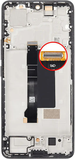 LCD Ersatzbildschirmrahmen Xiaomi Redmi Note 13 Pro 5G Nachbau Incell Mitternachtsschwarz