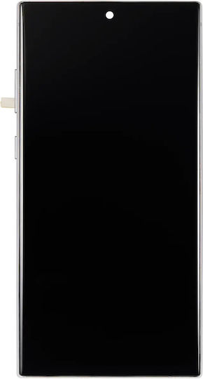 Lcd Assembly Frame Without Fingerprint Sensor Samsung Galaxy Note 10 Plus Aftermarket Plus Incell Aura White