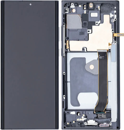 Oled Assembly Rahmen Samsung Galaxy Note 20 Ultra 5G Nachbau Plus 120Hz Mystic Schwarz