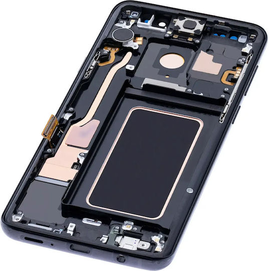 OLED модул с рамка Samsung Galaxy S9 Plus Service Pack полунощно черен