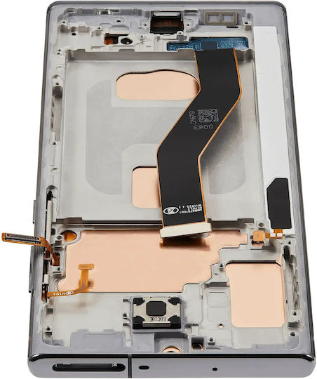 Lcd Assembly Frame Without Fingerprint Sensor Samsung Galaxy Note 10 Plus Aftermarket Plus Incell Aura White