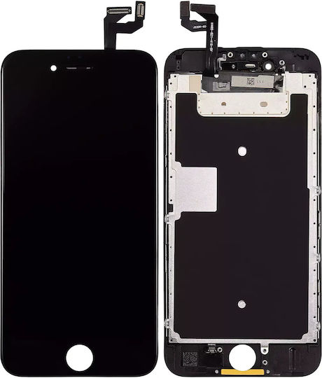 Ansamblu LCD placă de oțel iPhone 6s aftermarket AQ7 negru