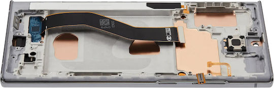 Lcd Assembly Frame Without Fingerprint Sensor Samsung Galaxy Note 10 Plus Aftermarket Plus Incell Aura White