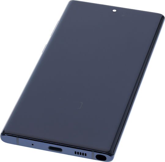 Oled Assembly Frame Samsung Galaxy Note 10 Service Pack Aura Glow Silver
