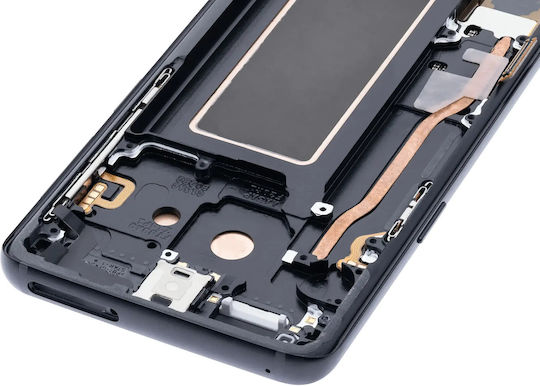 Oled Assembly Rahmen Samsung Galaxy S9 Aftermarket Plus Mitternachts-Schwarz