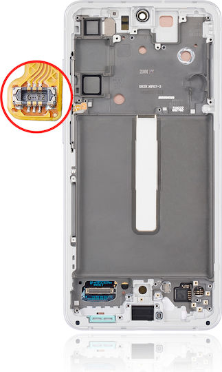 OLED Асембли Рамка Samsung Galaxy S21 Fe 5g US & International Version Service Pack Бял