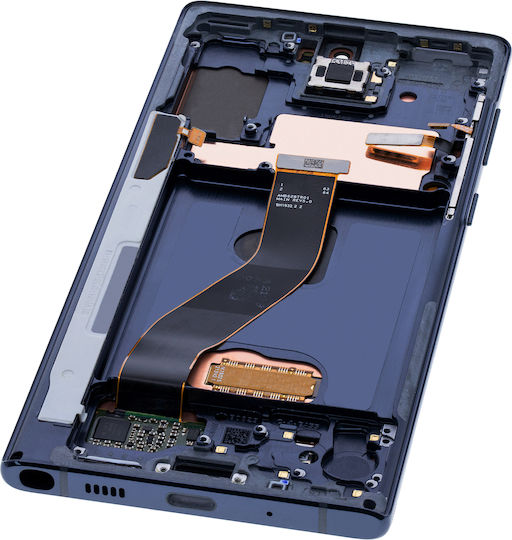 Oled Assembly Frame Samsung Galaxy Note 10 Service Pack Aura Glow Silver