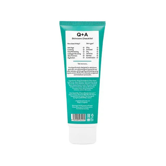 Q+A Natural Skincare Niacinamide Gentle Exfoliating Cleanser Gel Καθαρισμού για Απολέπιση Προσώπου 125ml