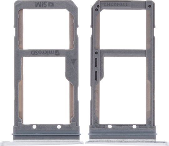 Dual Sim Card Tray Samsung Galaxy S7 Edge Silver