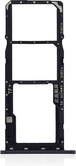 Dual Sim Card Tray Huawei Y7 2019 Midnight Black