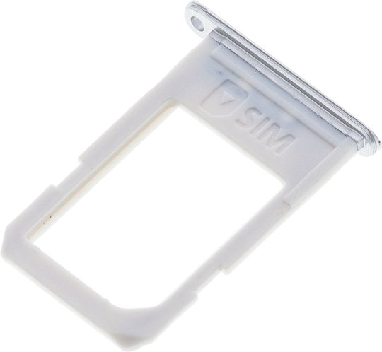 Sim Card Tray Samsung Galaxy S6 Edge Plus White Pearl Silver