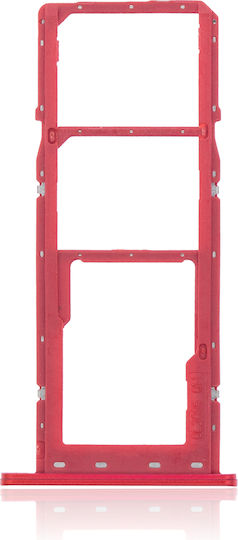 Dual SIM Kartenhalter Samsung Galaxy A02s A025 2020 A03 A035 2021 Rot