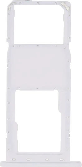 Einzelne SIM/SD-Kartenhalter Samsung Galaxy A02s A025 2020 A03 A035 2021 Weiß