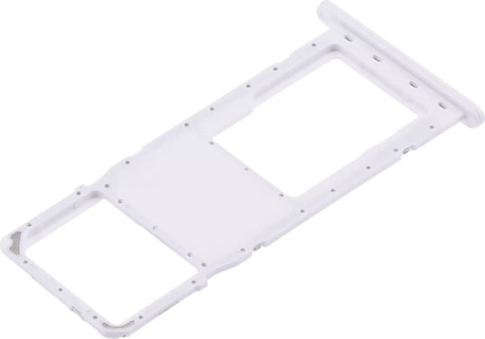 Einzelne SIM/SD-Kartenhalter Samsung Galaxy A02s A025 2020 A03 A035 2021 Weiß