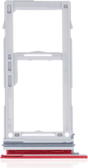 Dual Sim Kartenhalter Samsung Galaxy S10 S10 Plus Karmesinrot