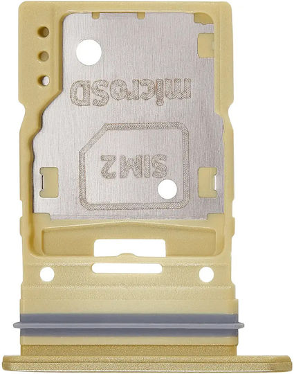Dual Sim Kartenhalter Samsung Galaxy A35 A356 2024 Premium Zitronengelb