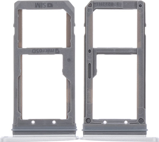 Dual Sim Card Tray Samsung Galaxy S7 Silver