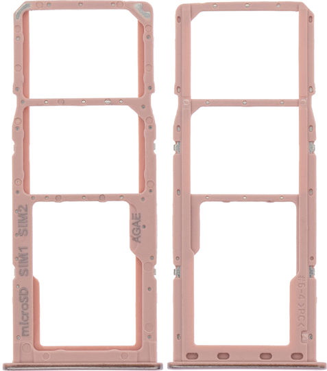 Двойна SIM/SD База Samsung Galaxy A71 A715 2020 Prism Crush Розова