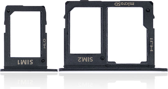 Sim Card Tray Samsung Galaxy J8 J810 2018 Black 2 Piece Set