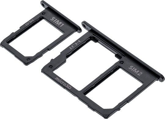 Sim Card Tray Samsung Galaxy J8 J810 2018 Black 2 Piece Set