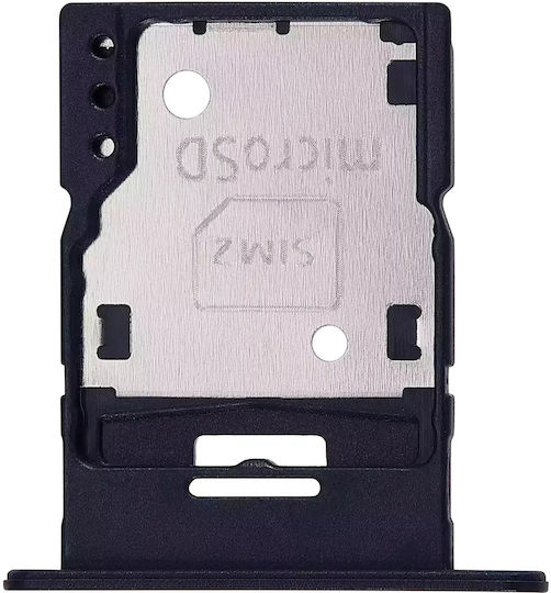 Dual SIM Kartenhalter Samsung Galaxy A15 A155 2023 Mutiges Schwarz