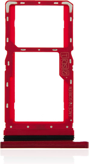 Dual Sim Card Tray Motorola Moto G8 Play Xt2015 2019 Magenta Red