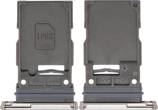 Einzelne SIM-Kartenhalter Samsung Galaxy S23 5G S23 Plus 5G Creme