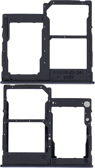 Двойна SIM Кутия Samsung Galaxy A41 A415 2020 Prism Crush Черен