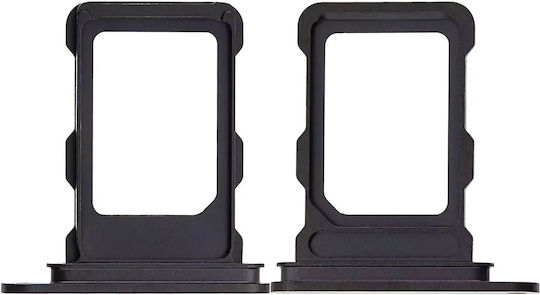 Единична SIM карта тава iPhone 16 Pro 16 Pro Max Черен Титан