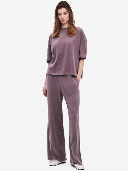 Bluza Damă Oversized Tricou Violet
