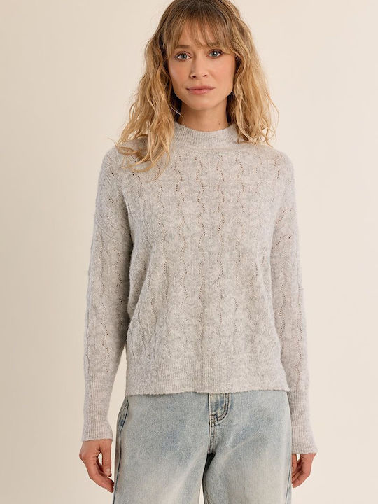 Damen Pullover Silber