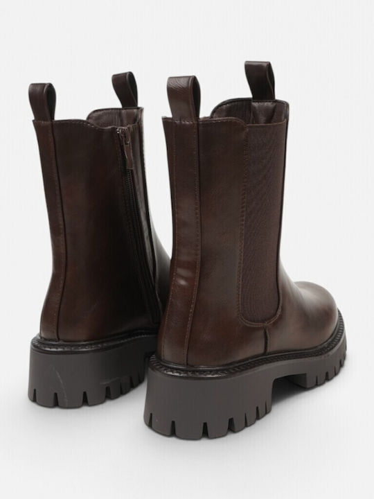 Damen Chelsea-Stiefel Braun