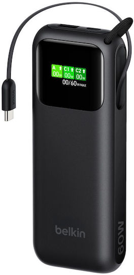 Belkin UltraCharge Power Bank 11000mAh 60W mit 2 USB-C Ausgangsanschlüsse Schwarz