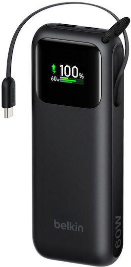 Belkin UltraCharge Power Bank 11000mAh 60W mit 2 USB-C Ausgangsanschlüsse Schwarz