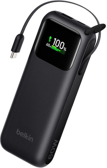 Belkin UltraCharge Power Bank 11000mAh 60W mit 2 USB-C Ausgangsanschlüsse Schwarz